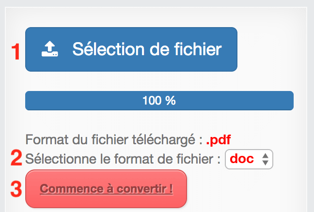 Comment convertir PDF en DOC en ligne